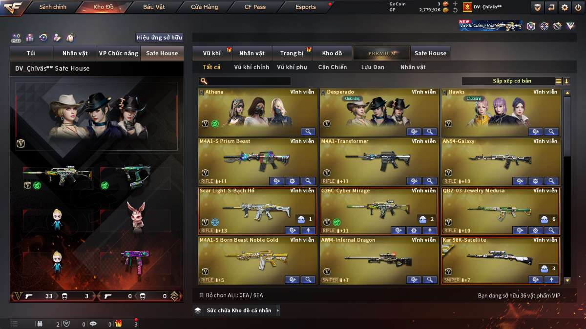 shop acc cf uy tin gia re